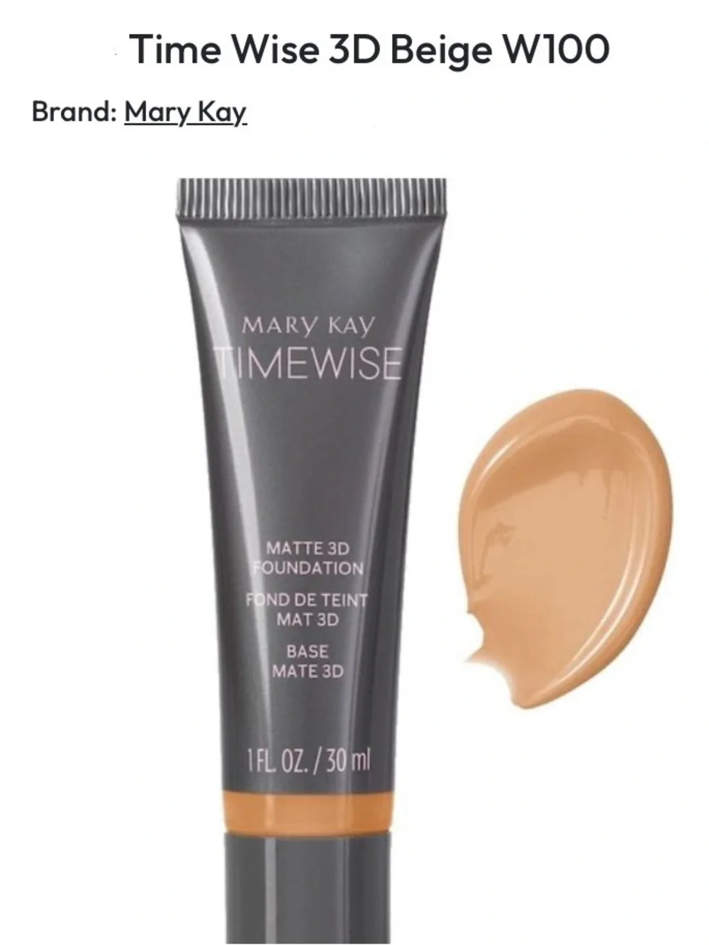 Mary Kay TimeWise Matte 3D Foundation - Beige W100